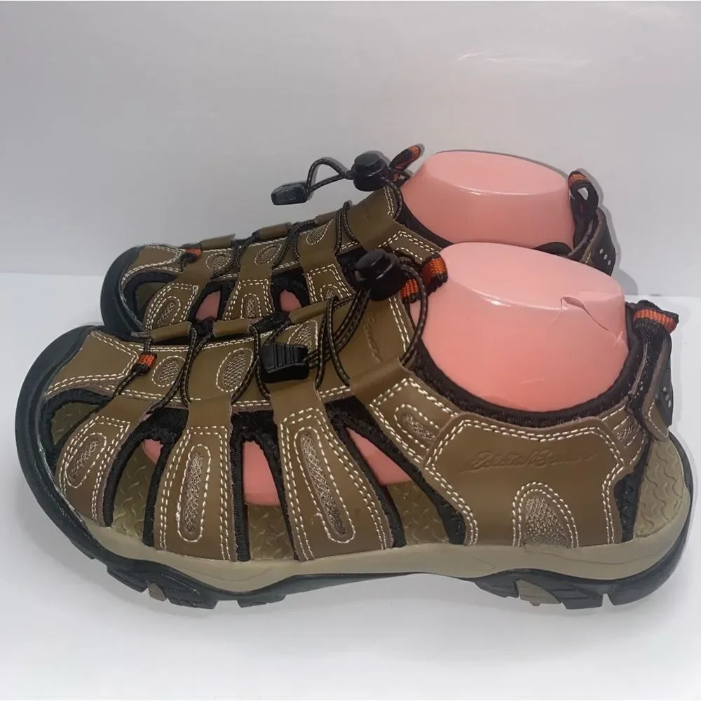 Eddie Bauer Tommy Leather Hiking Fisherman Closed Sandals Shoes Men's Size 9M